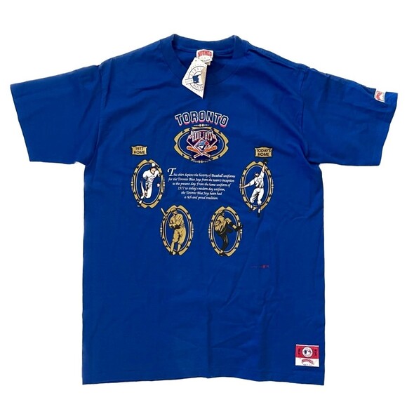 Vintage 90s Nutmeg Toronto Blue Jays Mens XXL Single Stitch T Shirt Deadstock - Picture 1 of 10